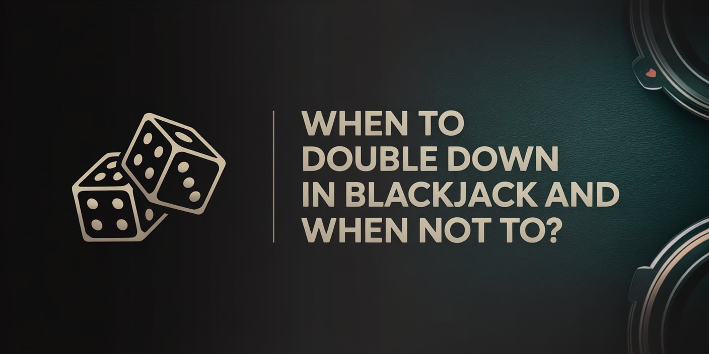 When to Double Down in Blackjack and When Not To?